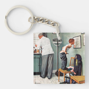 Voor de schok of bij de arts sleutelhanger