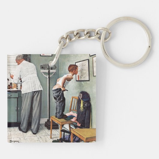 Voor de schok of bij de arts sleutelhanger (Achterkant)