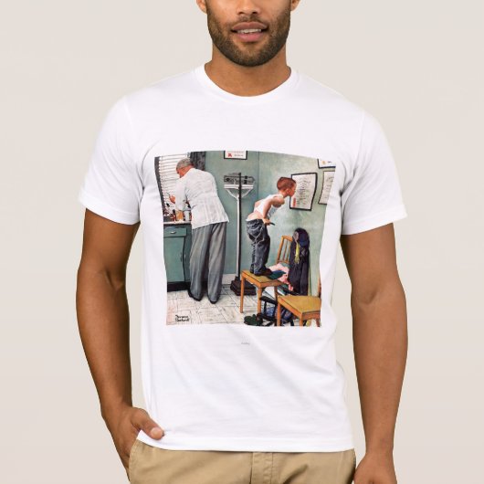 Voor de schok of bij de arts t-shirt (Voorkant)