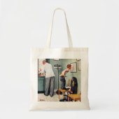Voor de schok of bij de arts tote bag (Voorkant)