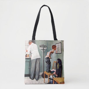 Voor de schok of bij de arts tote bag