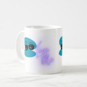 Voor de singles! Ik hou van mij (blauwe) Mokken (Voorkant links)