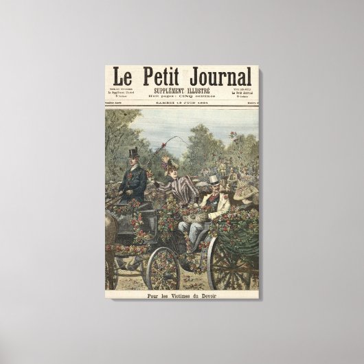 Voor de slachtoffers van hun functie canvas afdruk (Voorkant)