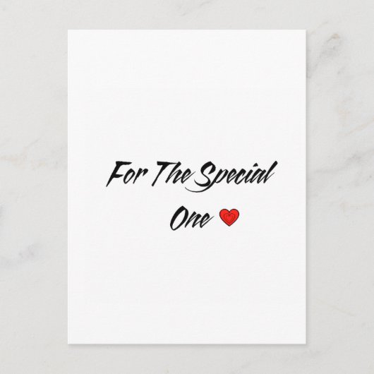 Voor de speciale briefkaart (Voorkant)