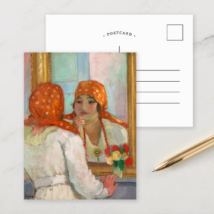 Voor de spiegel   Henri Lebasque Briefkaart