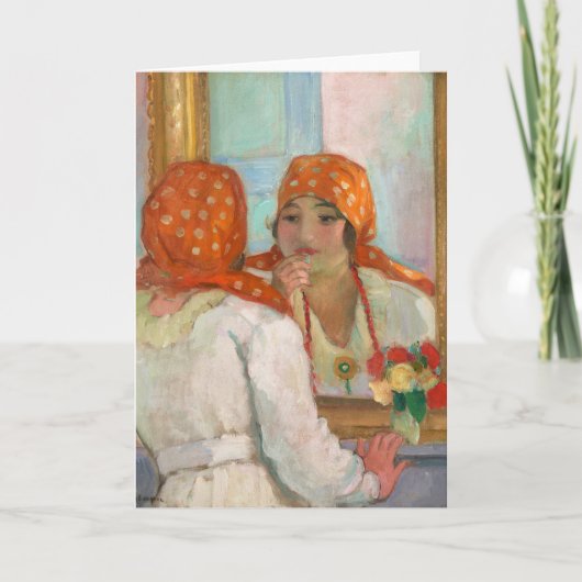 Voor de spiegel | Henri Lebasque Kaart (Voorkant)