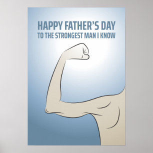 VOOR DE STERKSTE MAN DIE IK KEN POSTER