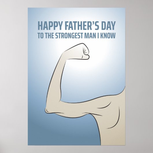 VOOR DE STERKSTE MAN DIE IK KEN POSTER (Voorkant)