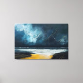 Voor de storm – Abstract zeegezicht Canvas Afdruk (Voorkant)