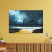 Voor de storm – Abstract zeegezicht Canvas Afdruk (Insitu (Woonkamer))