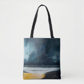 Voor de storm – Abstract zeegezicht Tote Bag (Voorkant)