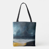 Voor de storm – Abstract zeegezicht Tote Bag (Achterkant)