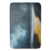 Voor De Storm – Abstract Zeelandschap Badmat (Voorkant Verticaal)