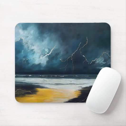 Voor De Storm – Abstract Zeelandschap Muismat (Met muis)