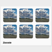 Voor de storm vierkante sticker (Vel)
