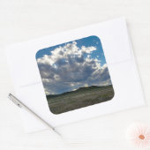 Voor de storm vierkante sticker (Envelop)