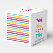 "Voor de Tandenfee" Fun Gestreepte Snoepjes Tanddo Bedankdoosjes (Achterkant)