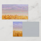 voor de tarweveldwerkkaart, dubbelzijdig sjabloon visitekaartje (Voorkant / Achterkant)