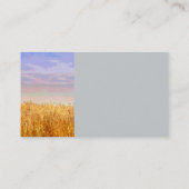 voor de tarweveldwerkkaart, dubbelzijdig sjabloon visitekaartje (Achterkant)