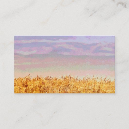 voor de tarweveldwerkkaart, dubbelzijdig sjabloon visitekaartje (Voorkant)