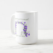 "Voor de Tijd van de Aarde" gedicht mok (Voorkant links)