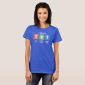 Voor de triatleet supporter t-shirt (Voorkant volledig)