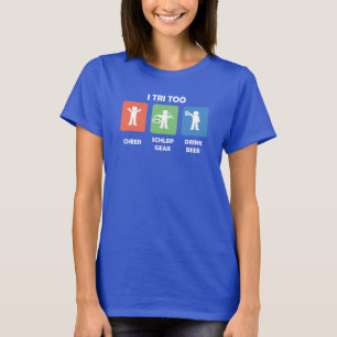 Voor de triatleet supporter t-shirt