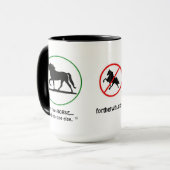 Voor de TWH Drie Symbool mok (Voorkant links)