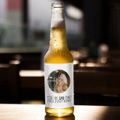 Voor de vader die alles oplost." bier etiket