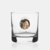 Voor de vader die alles oplost." whisky glas (Voorkant)