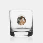 Voor de vader die alles oplost." whisky glas (Achterkant)