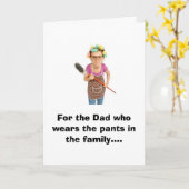 Voor de vader die de broek draagt in de familie... kaart (Gele Bloem)