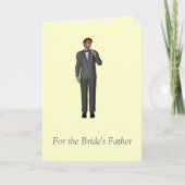 Voor de vader van de bruid kaart (Voorkant)