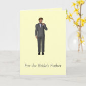 Voor de vader van de bruid kaart (Gele Bloem)
