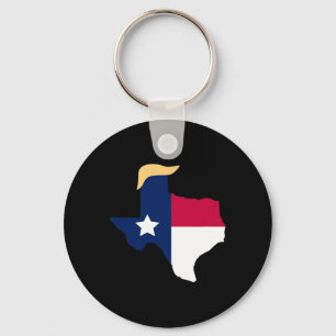 Voor de verkiezing van Trump 2020 Texas vlag Trump Sleutelhanger