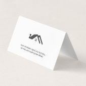 Voor de verkoop van onroerend goed visitekaartje (Achterkant)