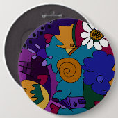 Voor de Viering Ronde Button 6,0 Cm (Voorkant /achterkant)