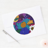 Voor de Viering Ronde Sticker (Envelop)