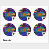 Voor de Viering Ronde Sticker (Vel)