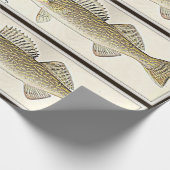 Voor de visser - een walleelvormig ontwerp cadeaupapier (Hoek)