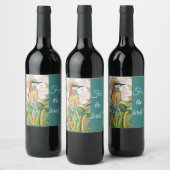 "Voor de vogels!" het schilderen van wijnetiket Wijn Etiket (Flessen)