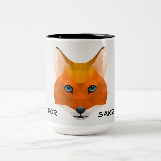 Voor de vossep tweekleurige koffiemok (Center)