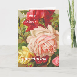 Voor de waardering van onze dominee feestdagen kaart