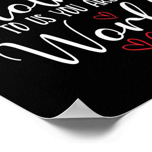 Voor de wereld ben je moeder moederdag poster (Hoek)