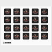 Voor de wereld ben je moeder vierkante sticker (Vel)