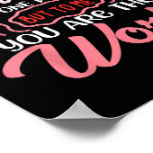 Voor de wereld kan je één persoon zijn Valentijnsd Poster (Hoek)