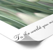 Voor de wereld zou je maar één persoon kunnen zijn poster (Hoek)