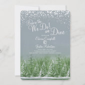 Voor de winter doen we bruiloft bomen meer groen kaart (Voorkant)