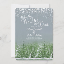 Voor de winter doen we bruiloft bomen meer groen kaart