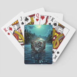 Voor de wolvenliefhebber pokerkaarten